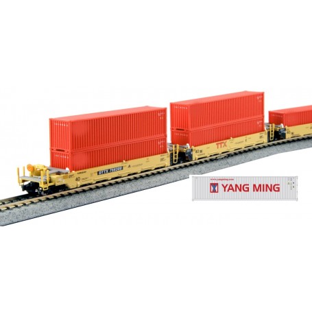 KATO 106-6212 (N) Gunderson MAXI-I Double Stack Car TTX 759364 New