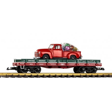 Piko 38787 (G) Christmas Ornament Transport w/Diecast Pickup Truck and Ornaments