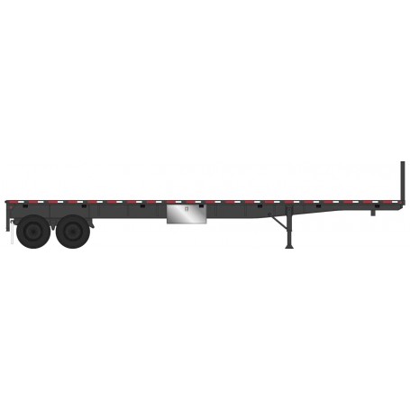 Walthers SceneMaster 2703 (HO) 40' Flatbed Trailer - 2-Pack -- Brown