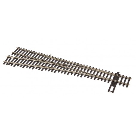 WalthersTrack 83015 (HO) Code 83 Nickel Silver DCC Friendly Number 5 Turnout -- Left Hand