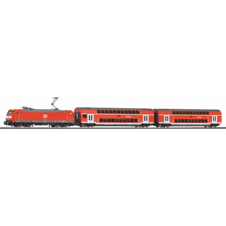 PIKO 59102 (HO) DCC starter set - Regio DB passenger train with BR 146 electric locomotive - PIKO SmartControl® WLAN, 120V