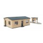Walthers Cornerstone 3517 (HO) Office & Guard Shack -- Kit