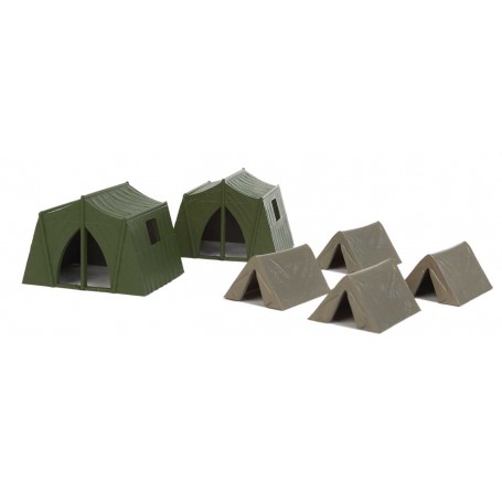 Walthers SceneMaster 4165 (HO) Camping Tents - 4 Small, 2 Large