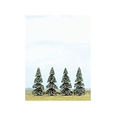 BUSCH 6100 (A) Pine Trees 2-3/16" (5.5cm) pkg(4)