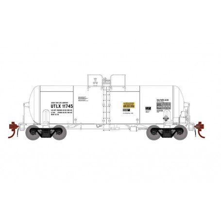Athearn GENESIS (HO) 13,600-Gal Acid Tank Car, UTLX (white)