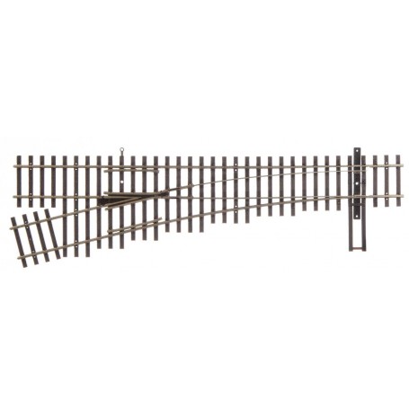 WalthersTrack 70013 (HO) Code 70 Nickel Silver DCC Friendly Number 4 Turnout -- Left Hand