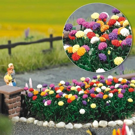 BUSCH 1219 (HO) Dahlias (kit) pkg(120)