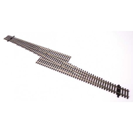 WalthersTrack 83076 (HO) Code 83 Nickel Silver DCC Friendly Number 6 Single Crossover Turnout -- Right Hand