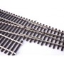 WalthersTrack 83075 (HO) Code 83 Nickel Silver DCC Friendly Number 6 Single Crossover Turnout -- Left Hand
