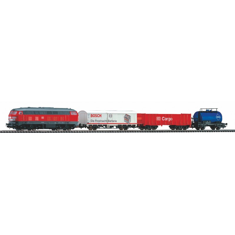 PIKO 57154 (HO) DB Cargo starter set - PIKO A-Track w. Railbed PIKO 57154 (HO) DB Cargo starter set - PIKO A-Track w. Railbed