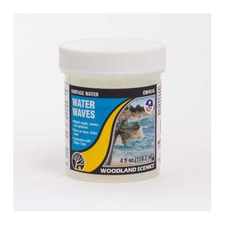 Woodland Scenics CW4516 (A) Surface Water - Water System -- Water Waves - 4oz 118mL