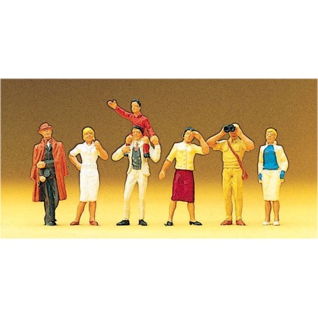 PREISER 10026 (HO) Standing Spectators pkg(6)