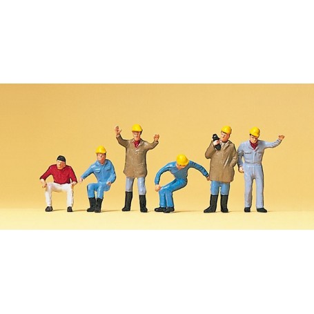 PREISER 10037 (HO) Working People - Crane Operators