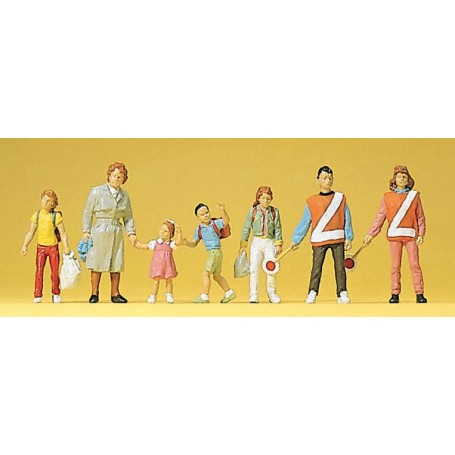 PREISER 10344 (HO) Pedestrians - School street crossing