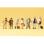 PREISER 79126 (N) Travelers - w. luggage waiting
