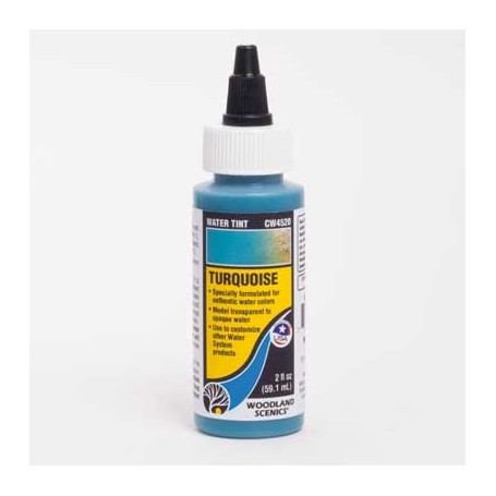 Woodland Scenics CW4520 (A) Water Tint - Water System - 2oz 59.1mL -- Turquoise