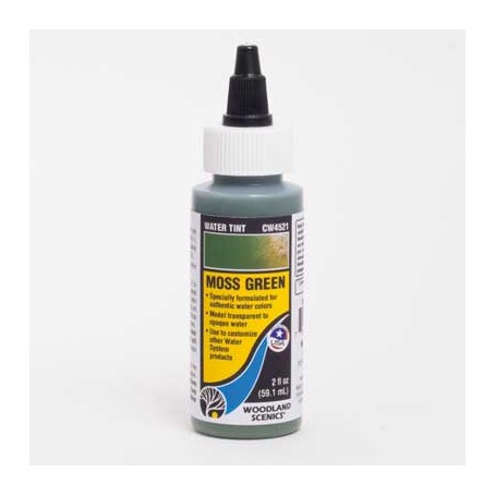Woodland Scenics CW4521 (A) Water Tint - Water System - 2oz 59.1mL -- Moss Green