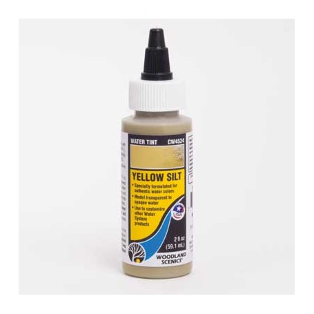 Woodland Scenics CW4524 (A) Water Tint - Water System - 2oz 59.1mL -- Yellow Silt