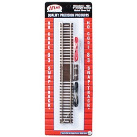 ATLAS 554 (HO) Code 83 Snap Track® -- Terminal Track w. wires