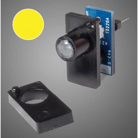 Walthers Layout Control System 155 (A) Single Color LED Fascia Indicator - Yellow