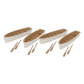 Walthers SceneMaster 4163 (HO) Row Boat 4-Pack
