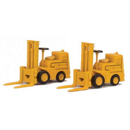 Walthers SceneMaster 4164 (HO) Forklift 2-Pack - Yellow