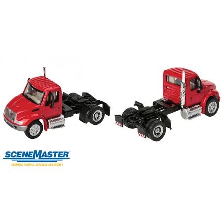 Walthers SceneMaster 11131 (HO) International® 4300 Single-Axle Semi Tractor - Red