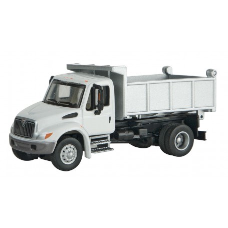 Walthers SceneMaster 11635 (HO) International® 4300 Single-Axel Dump Truck - White - MoW Logo Decals included