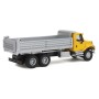 Walthers SceneMaster 11663 (HO) International® 7600 3-Axle Heavy-Duty Dump Truck - Yellow Cab, Silver Dump Body
