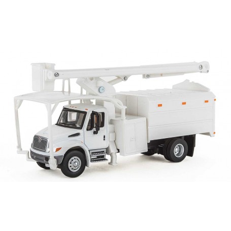 Walthers SceneMaster 11745 (HO) International® 4300 2-Axle Truck with Tree Trimmer Body - White Cab, Body and Boom