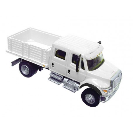 Walthers SceneMaster 11880 (HO) International® 7600 2-Axle Crew Cab Truck with Solid Stake Bed - MOW logo decals included