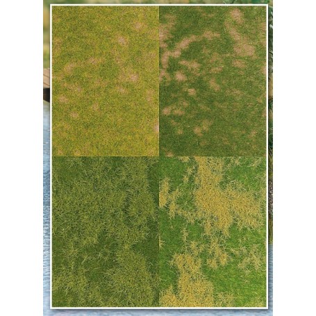 Busch 1300 (A) Ground Cover Sheets: Set of 4