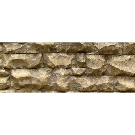Chooch Enterprise 8254 (HO) Flexible Random Stone Wall w/Self-Adhesive Backing -- Large Stones