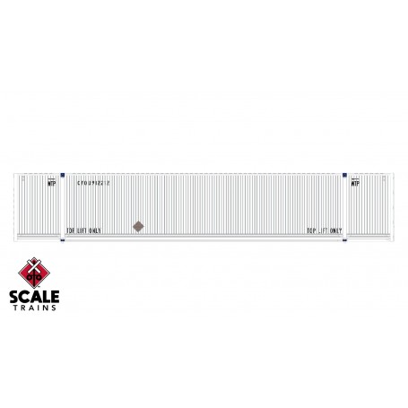 ScaleTrains Operator (HO) CIMC 53’ Corrugated Dry Container - 3 pack - COFC Logistics/White