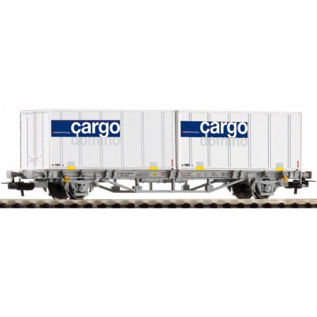 Piko Hobby 58732 (HO) Container Car (SBB) 2x 20ft containers "Domino", Era V