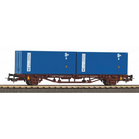 Piko Hobby 58755 (HO) container car (FS) two 20" containers "Lloyd Triestino", Era V
