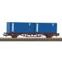 Piko Hobby 58755 (HO) container car (FS) two 20" containers "Lloyd Triestino", Era V