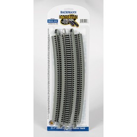 Bachmann Industries - 44507 - Curved Track w/Nickel Silver Rail & Gray Roadbed - E-Z Track(R)