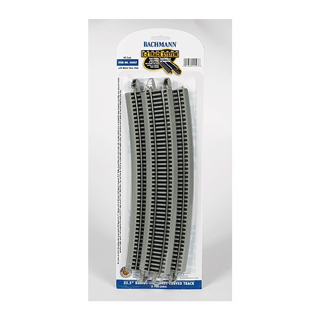 Bachmann Industries - 44507 - Curved Track w/Nickel Silver Rail & Gray Roadbed - E-Z Track(R)
