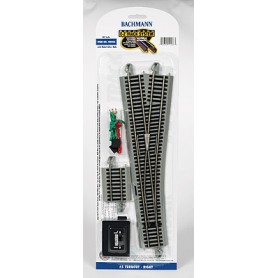 Bachmann Industries 44566 (HO) Right Hand No.5 Remote-Control Turnout - E-Z Track -