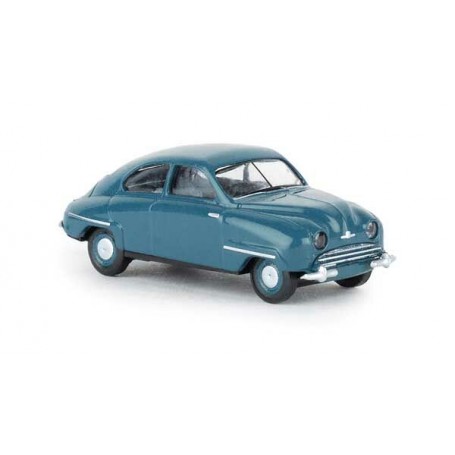 Brekina 28601 (HO) 1949-1956 Saab 92 2-Door - Blue