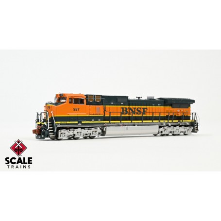 ScaleTrains Rivet Counter (N) GE DASH 9, BNSF 1000  /Heritage I/Orange Walkway - DCC/sound