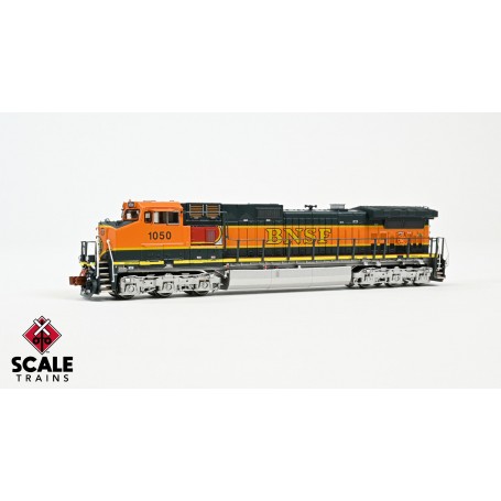 ScaleTrains Rivet Counter (N) GE DASH 9, BNSF 1050  /Heritage I/Yellow Lettering - DCC/sound