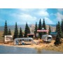 BUSCH 1054 (HO) Trailer Park Scene - Two "Airstream" Trailers