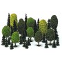 BUSCH 6490 (HO) Mixed Forest Trees pkg(35)