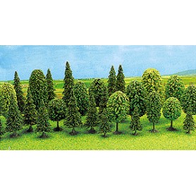 BUSCH 6589 (N) Mixed Forest Tree 12-Piece Set