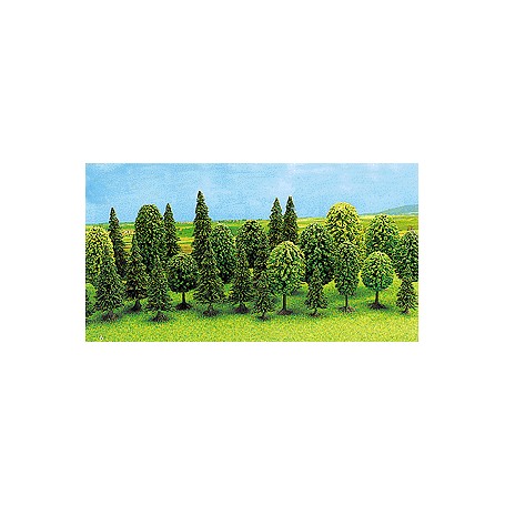 BUSCH 6589 (N) Mixed Forest Tree 12-Piece Set