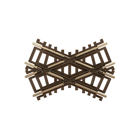 ATLAS 575 (HO) Code 83 Crossing - Nickel Silver w/Brown Ties