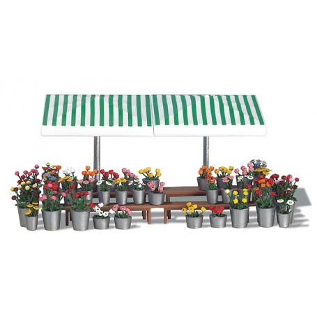 BUSCH 1072 (HO) Flower Marketstand - Kit
