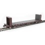 Walthers Mainline (HO) 60' Pullman-Standard Bulkhead Flatcar (48' IL), Trailer Train (Brown)